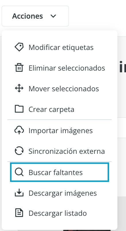 Imágenes faltantes